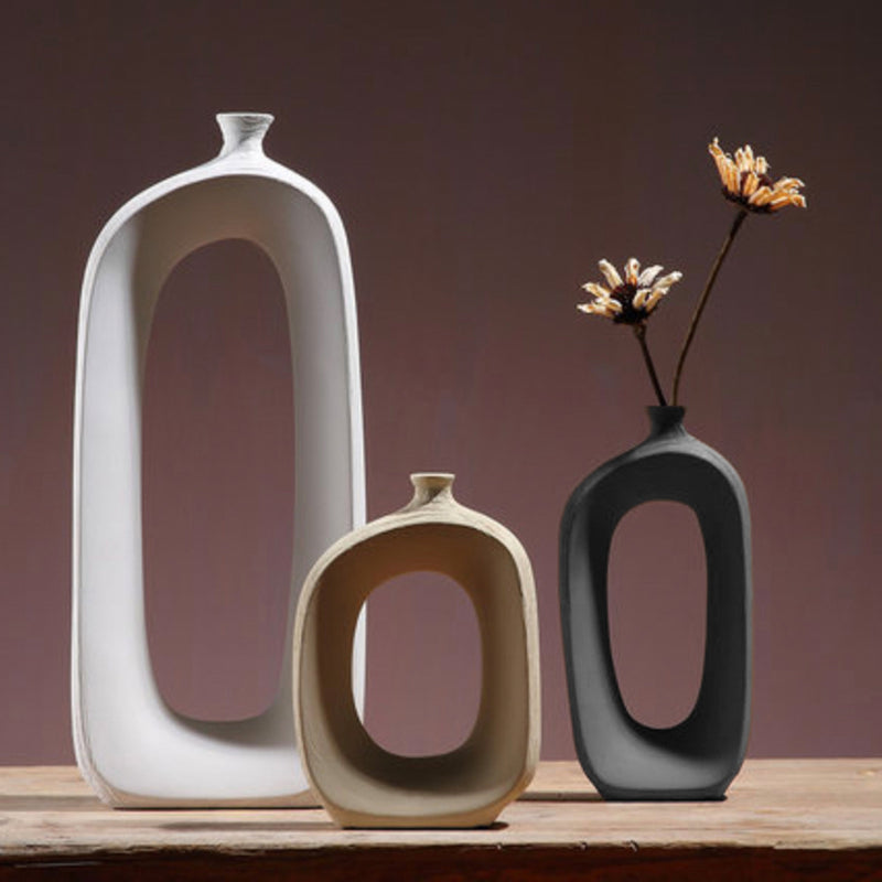 Hollow Vase - Flower vase for home decor, office and gifting | Home decoration items