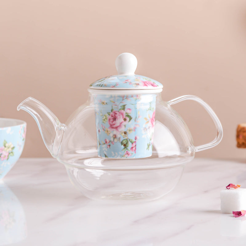 JARDIN Me-Time Teapot Cup Set - Tea cup set, tea set, teapot set | Tea set for Dining Table & Home Decor