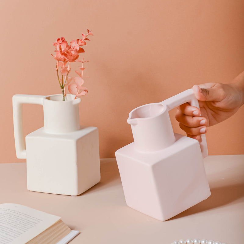 Clay Vase - Flower vase for home decor, office and gifting | Home decoration items