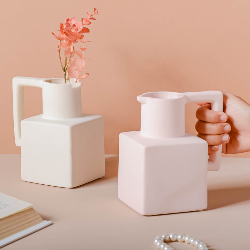 Clay Vase - Flower vase for home decor, office and gifting | Home decoration items