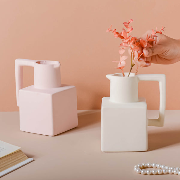 Clay Vase - Flower vase for home decor, office and gifting | Home decoration items
