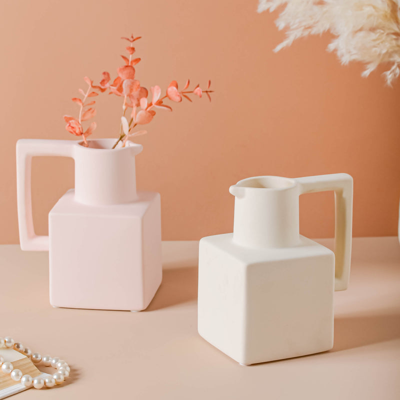 Clay Vase - Flower vase for home decor, office and gifting | Home decoration items