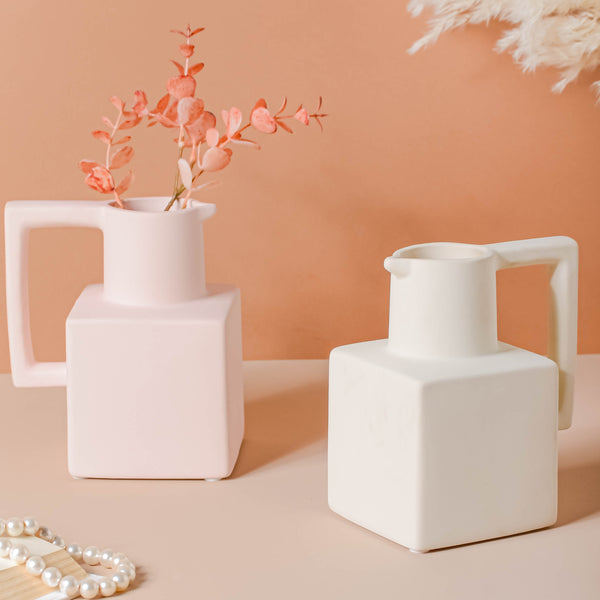 Clay Vase - Flower vase for home decor, office and gifting | Home decoration items