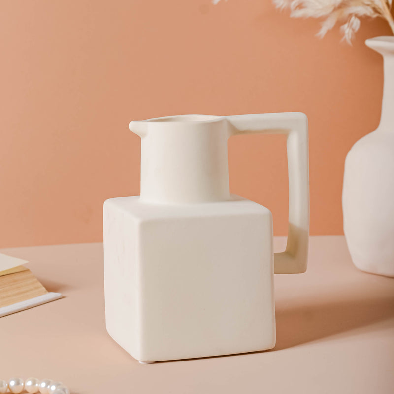 Clay Vase - Flower vase for home decor, office and gifting | Home decoration items