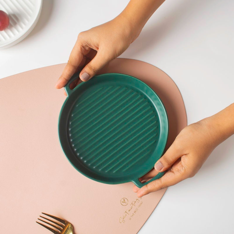 Green Oven Plate Small