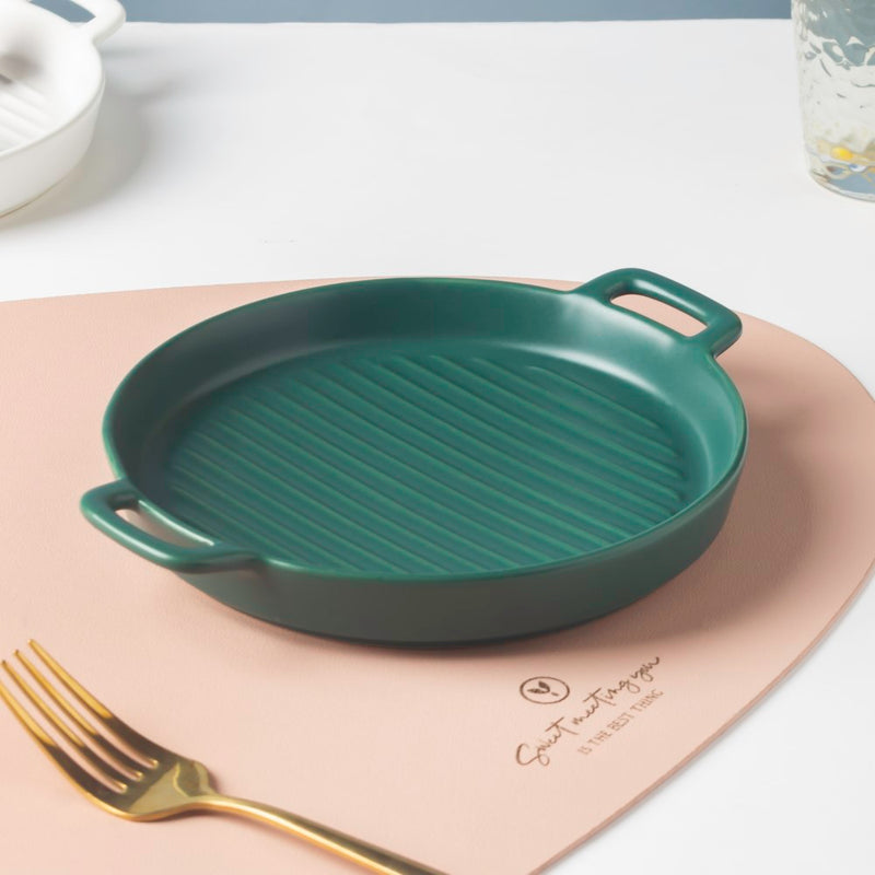 Green Oven Plate Small