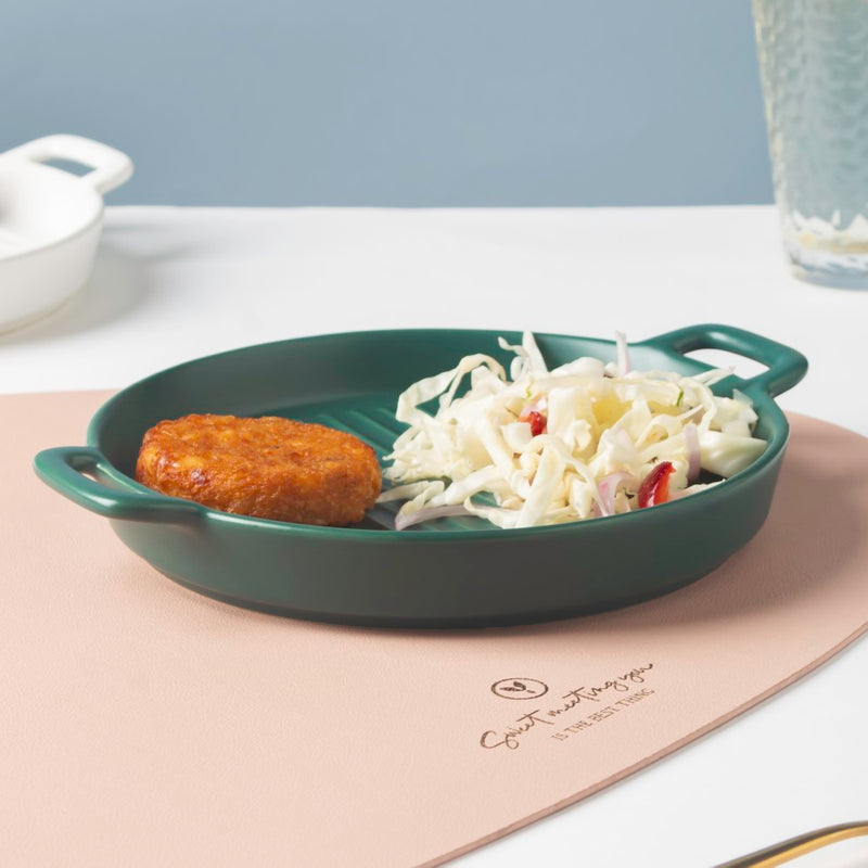 Green Oven Plate Small