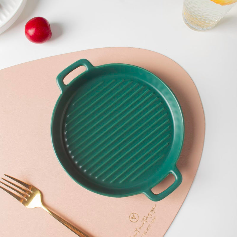 Green Oven Plate Small