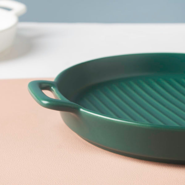 Green Oven Plate Small