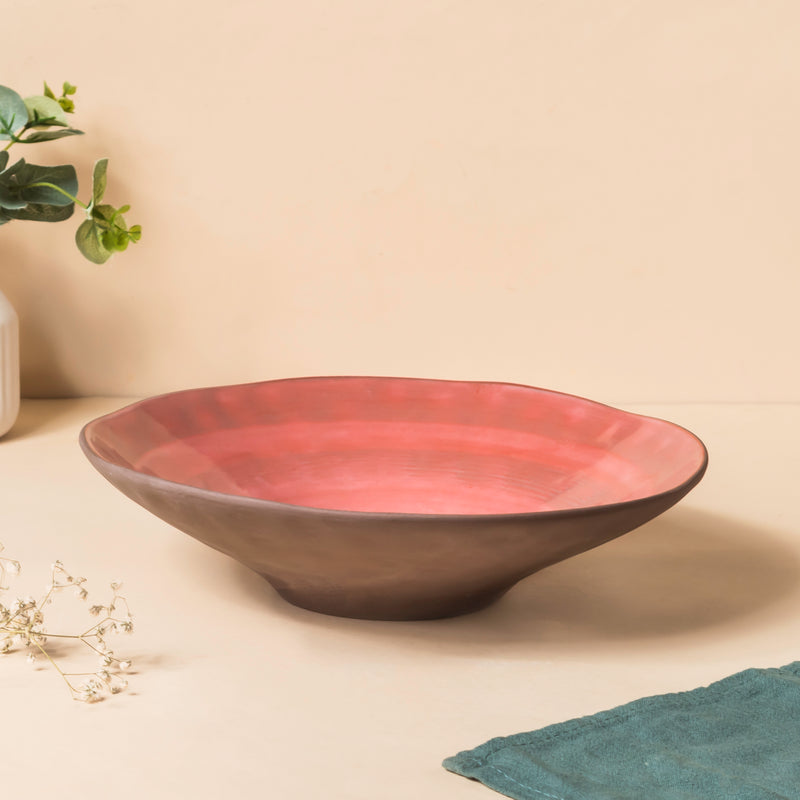 Rustic Large Serving Bowl 9.5 Inch 800 ml - Bowl, ceramic bowl, serving bowls, noodle bowl, salad bowls, bowl for snacks, large serving bowl | Bowls for dining table & home decor