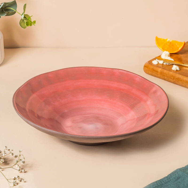 Rustic Large Serving Bowl 9.5 Inch 800 ml - Bowl, ceramic bowl, serving bowls, noodle bowl, salad bowls, bowl for snacks, large serving bowl | Bowls for dining table & home decor