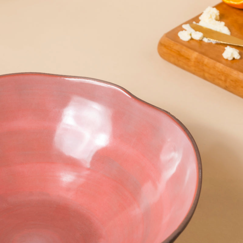 Rustic Small Serving Bowl 8 Inch 700 ml - Bowl, ceramic bowl, serving bowls, noodle bowl, salad bowls, bowl for snacks, large serving bowl | Bowls for dining table & home decor