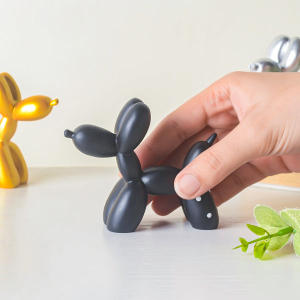 Balloon Dog Resin Mini Showpiece Black - Showpiece | Home decor item | Room decoration item