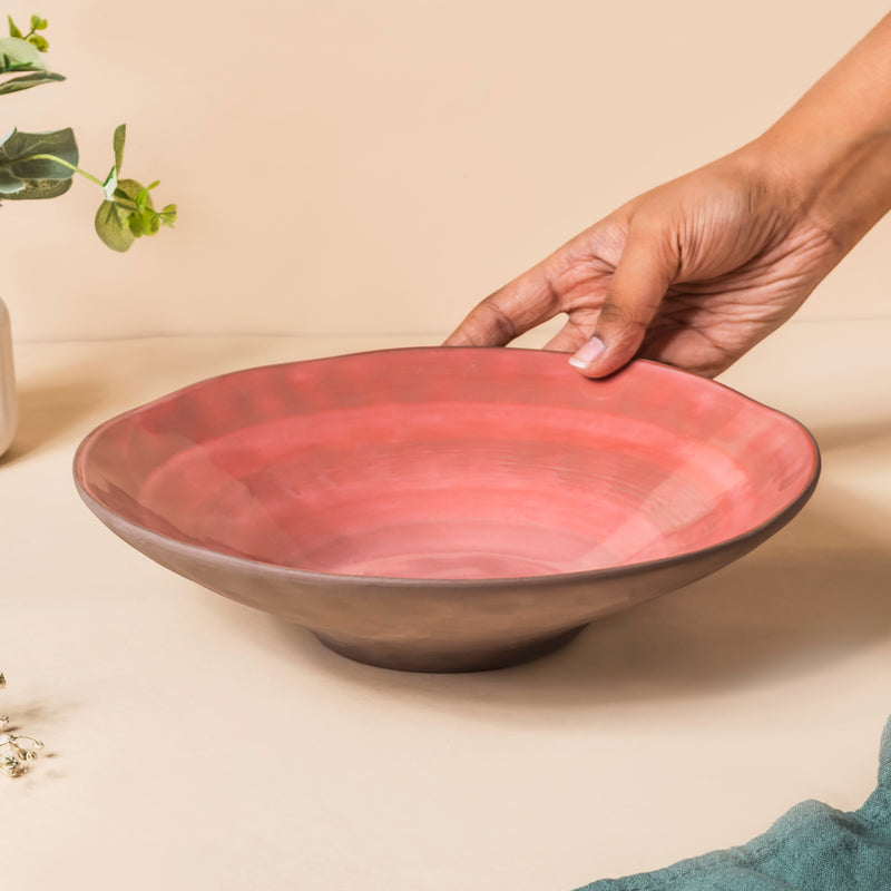 Rustic Large Serving Bowl 9.5 Inch 800 ml - Bowl, ceramic bowl, serving bowls, noodle bowl, salad bowls, bowl for snacks, large serving bowl | Bowls for dining table & home decor