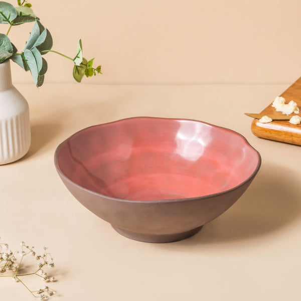 Rustic Small Serving Bowl 8 Inch 700 ml - Bowl, ceramic bowl, serving bowls, noodle bowl, salad bowls, bowl for snacks, large serving bowl | Bowls for dining table & home decor