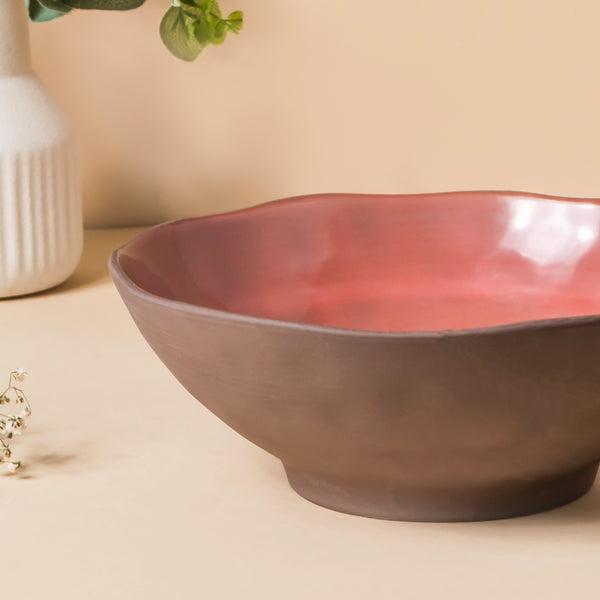 Rustic Small Serving Bowl 8 Inch 700 ml - Bowl, ceramic bowl, serving bowls, noodle bowl, salad bowls, bowl for snacks, large serving bowl | Bowls for dining table & home decor