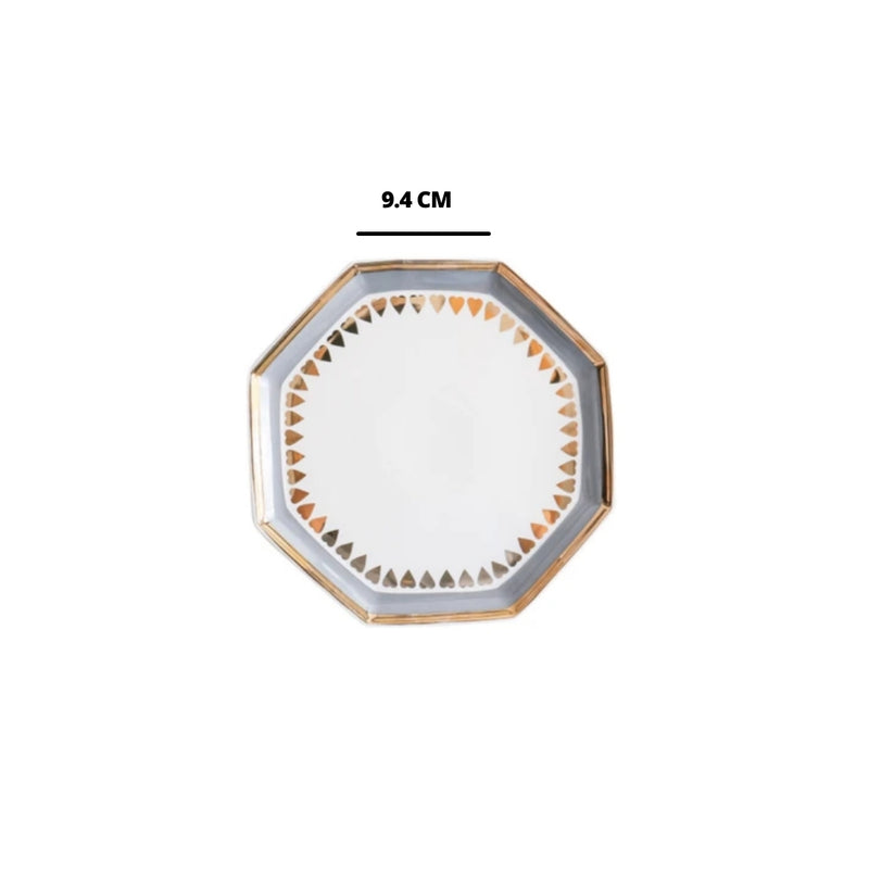 MERRY Heart Single-serve Mini Plate - Serving plate, lunch plate, ceramic dinner plates| Plates for dining table & home decor