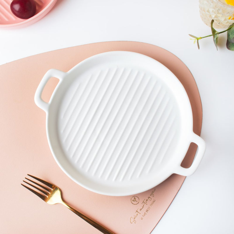 White Oven Plate Large