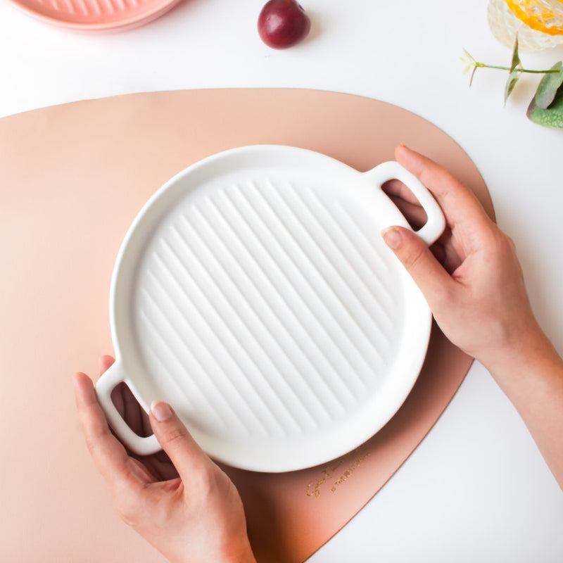 White Oven Plate Large