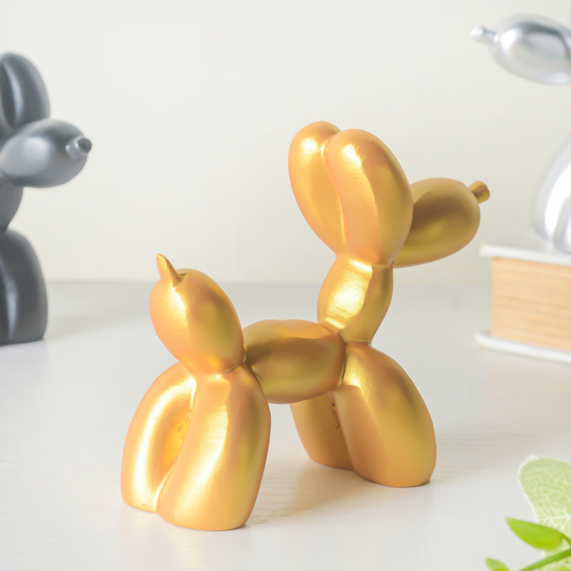 Balloon Dog Resin Mini Showpiece Golden - Showpiece | Home decor item | Room decoration item