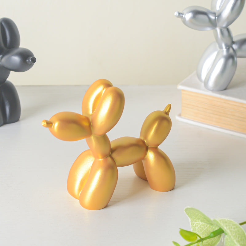 Balloon Dog Resin Mini Showpiece Golden - Showpiece | Home decor item | Room decoration item
