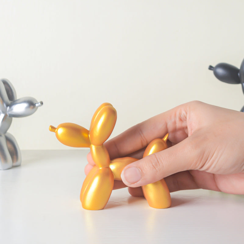 Balloon Dog Resin Mini Showpiece Golden - Showpiece | Home decor item | Room decoration item