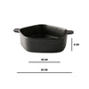 GEOMTERIC pentagon serving bowl - Prussian blue - Bowl, ceramic bowl, serving bowls, noodle bowl, salad bowls, bowl for snacks, large serving bowl, bowl with handle | Bowls for dining table & home decor