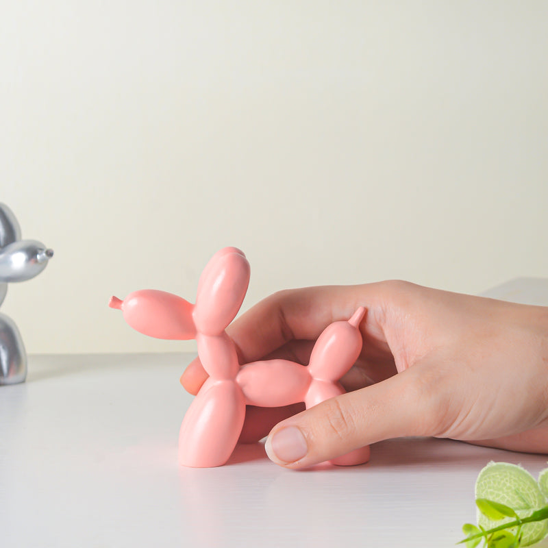 Balloon Dog Resin Mini Showpiece Pink - Showpiece | Home decor item | Room decoration item
