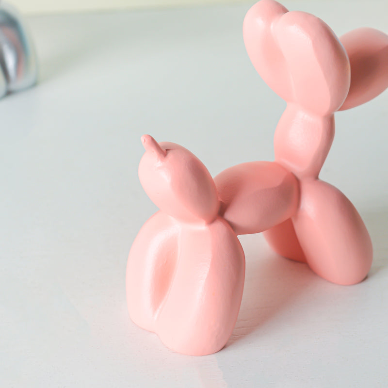 Balloon Dog Resin Mini Showpiece Pink - Showpiece | Home decor item | Room decoration item