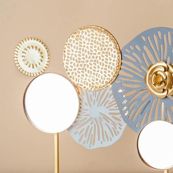 Blue and Golden Table Decor