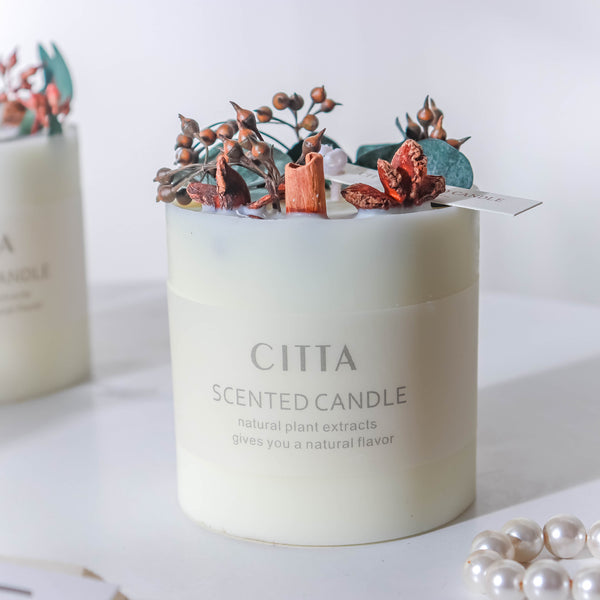 White Scented Candle