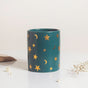 Stars and Moons Green Ceramic Planter