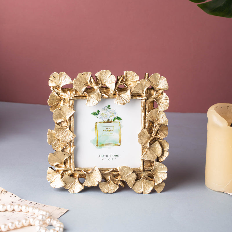 MAGNIFIQUE Leaf Photo Frame - Gold (S) - Picture frames and photo frames online | Home decoration items