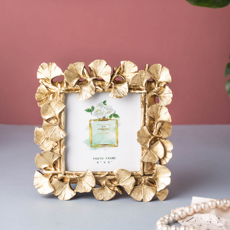 MAGNIFIQUE Leaf Photo Frame - Gold (S) - Picture frames and photo frames online | Home decoration items