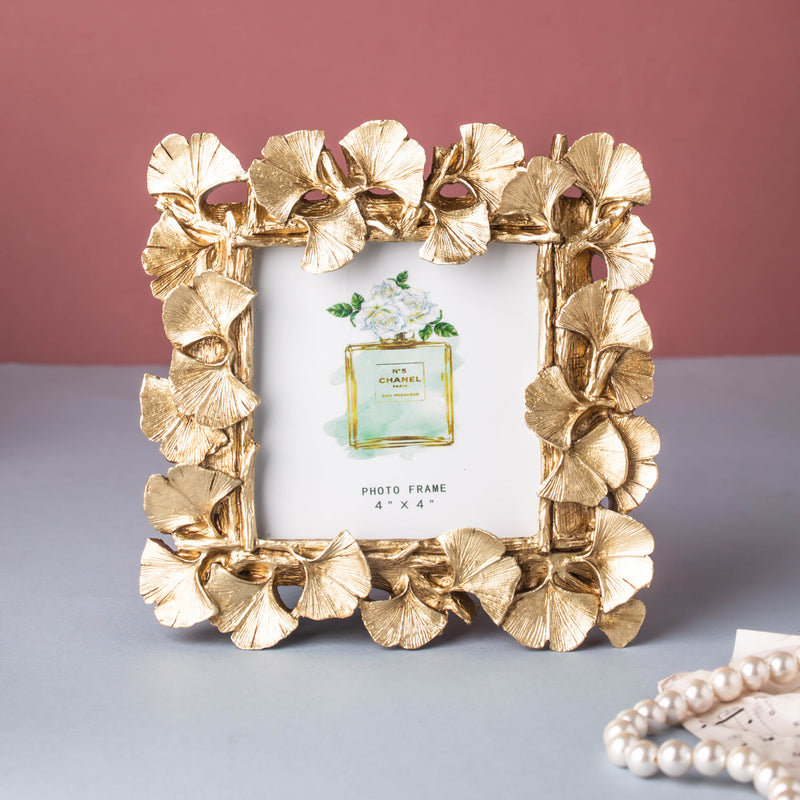 MAGNIFIQUE Leaf Photo Frame - Gold (S) - Picture frames and photo frames online | Home decoration items