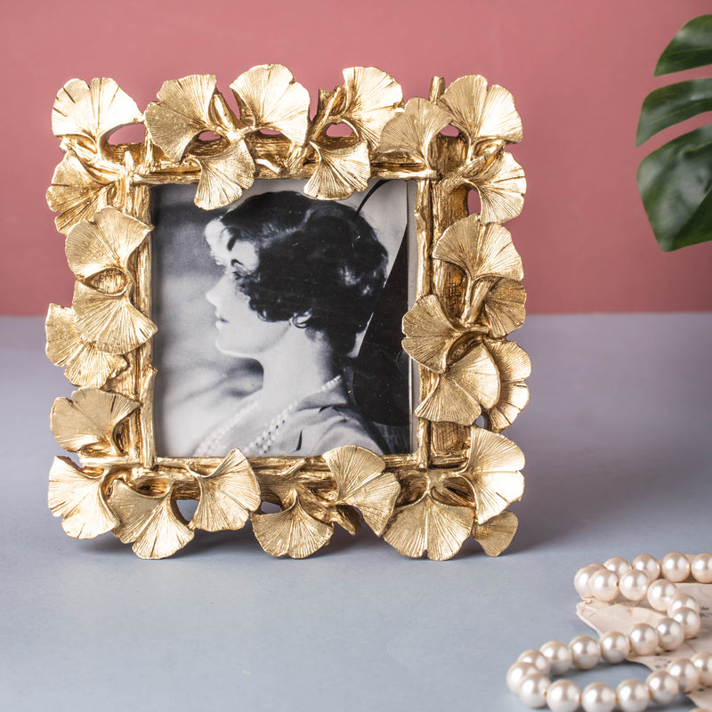 MAGNIFIQUE Leaf Photo Frame - Gold (S) - Picture frames and photo frames online | Home decoration items