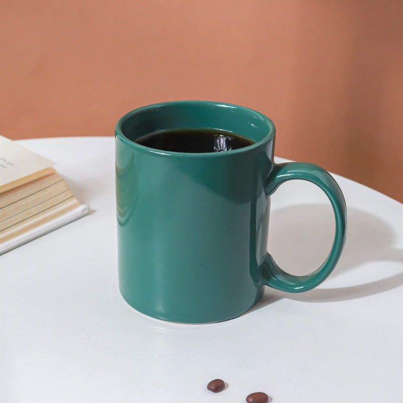 Ceramic Green Coffee Mug- Mug for coffee, tea mug, cappuccino mug | Cups and Mugs for Coffee Table & Home Decor