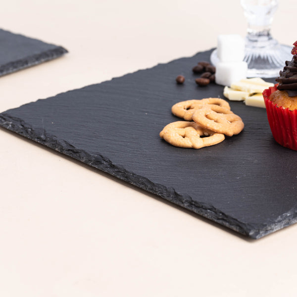 Black Dessert Plate Nestasia