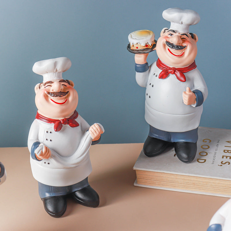 Stubby Chef With Napkin - Showpiece | Home decor item | Room decoration item