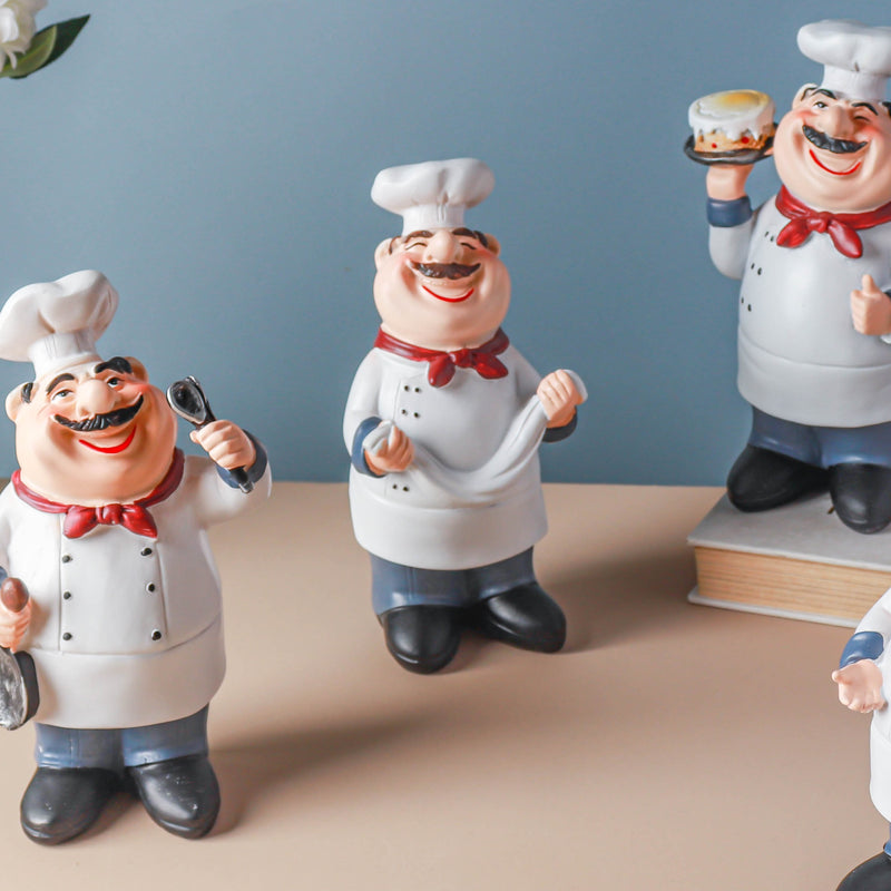 Stubby Chef With Napkin - Showpiece | Home decor item | Room decoration item