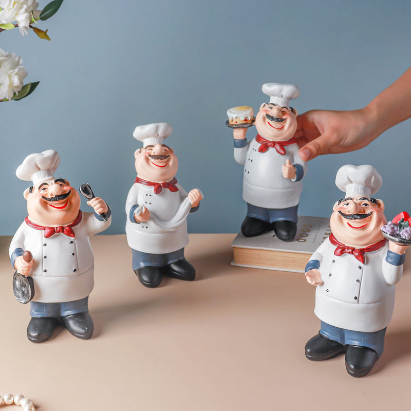 Stubby Chef With Napkin - Showpiece | Home decor item | Room decoration item