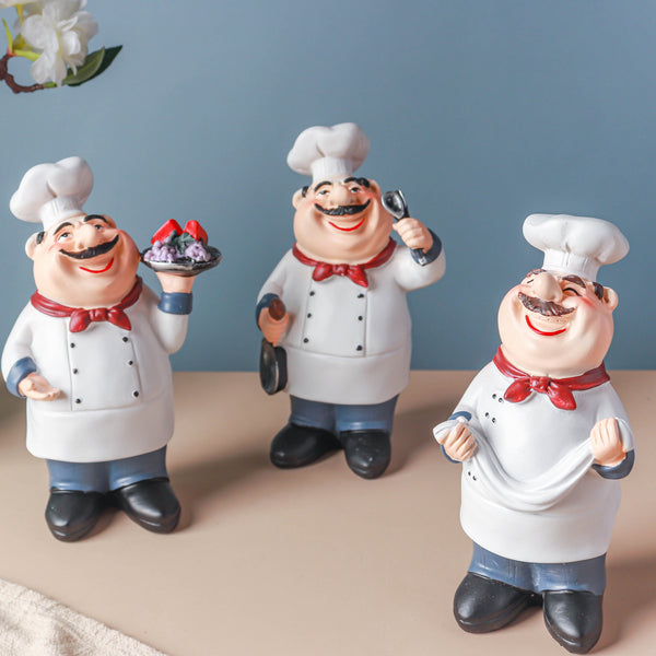 Stubby Chef With Napkin - Showpiece | Home decor item | Room decoration item