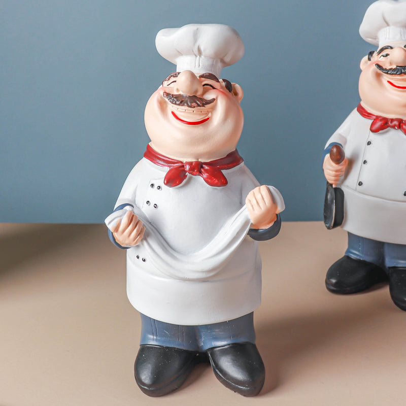 Stubby Chef With Napkin - Showpiece | Home decor item | Room decoration item