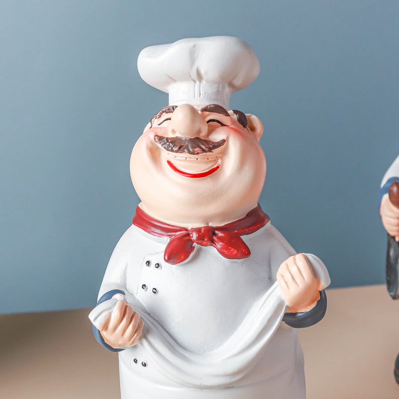 Stubby Chef With Napkin - Showpiece | Home decor item | Room decoration item