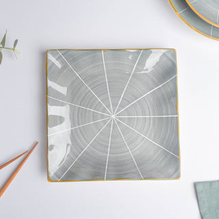 Willow Dark Grey Ceramic Platter 7.5 inch