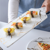 Marble Serving Platter White - Ceramic platter, serving platter, fruit platter | Plates for dining table & home decor
