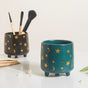 Stars and Moons Black Ceramic Planter Small - Indoor planters and flower pots | Home decor items