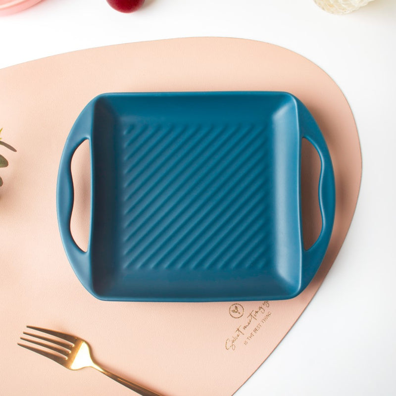 Blue Square Baking Tray Small - Baking Tray