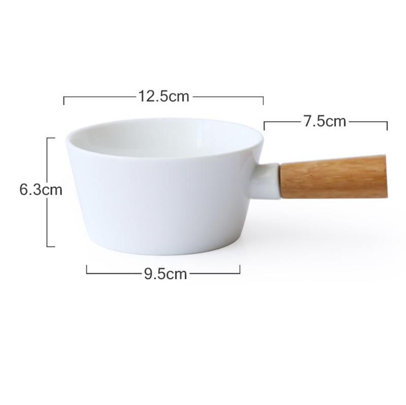 MAGNIFIQUE bowl with bamboo handle - Serving bowls, noodle bowl, snack bowl, popcorn bowls | Bowls for dining & home decor