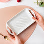 Baking Tray With Handle White - Baking Tray